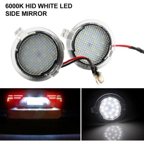 LED Side Mirror Puddle Light 6000K White CREE LED Side Mirror Light for Ford F150 Edge Mondeo Explorer Taurus Dropshipping