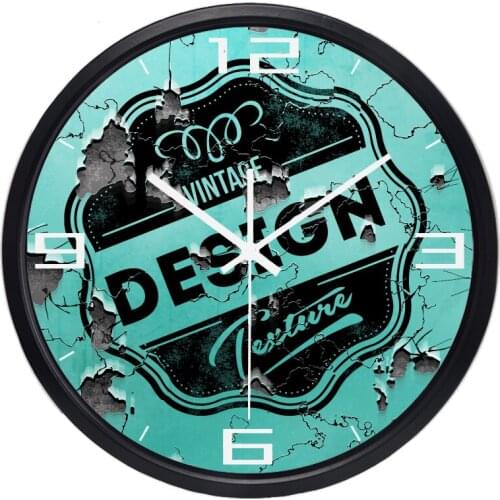Vintage Design Burst Creative Cool Wall Clock for Living Room, Glass/Metal Abstract Large Wall Clock