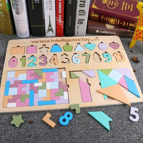 Childrens Educational Aids Digital Cognition Multifunctional Educational Puzzle Toys Learning Toys for Boys and Girls