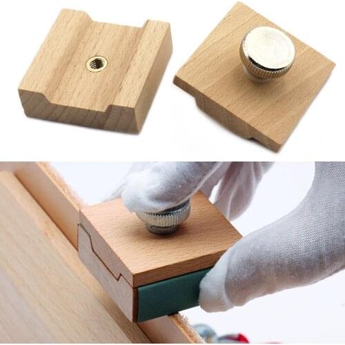 Mirror Sandpaper Sanding Block Tool Kit Edge Banding and polishing Sandpaper Holder Wear-resistant DIY Leather Polishing Tool