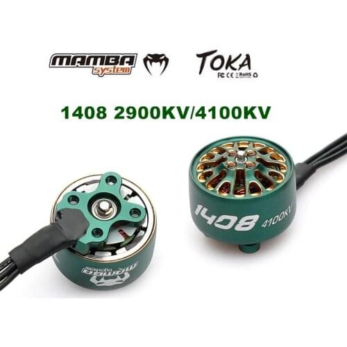 1/4pcs DIATONE MAMBA TOKA 1408 2900KV/4100KV Brushless Motor Racing Motor Green for RC Qaudcopter Suit for 3-4inch propellers