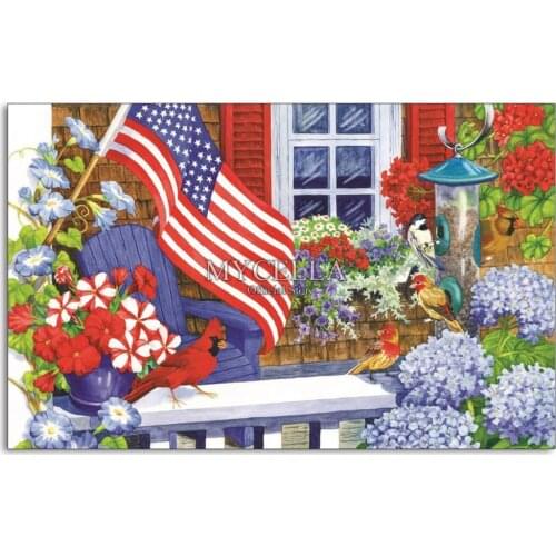 5d Diy Diamond Painting Birds & Flowers National flag Diamond Mosaic Diamond Embroidery Cross Stitch Home Decor Christmas Gifts