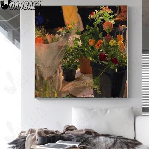 City Street Diamond Painting Flower Landscape 5D Diy Art Cross Stitch Diamond Inlaid Room Home Decoration Gift