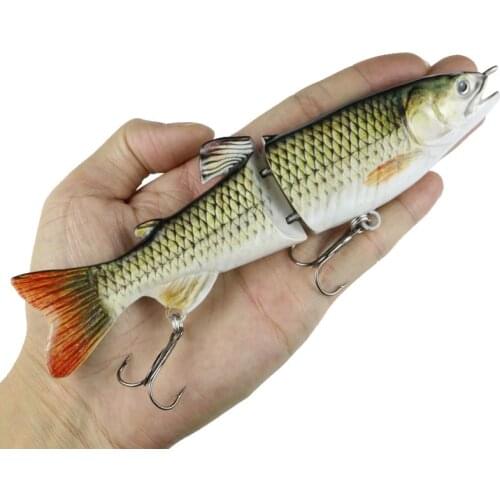 Big Size 2 Segments Jointed Fishing Lure 18cm 65.6g Swimbait Crankbait Trout Muskie Sea Fish Lure S Glide Swimming
