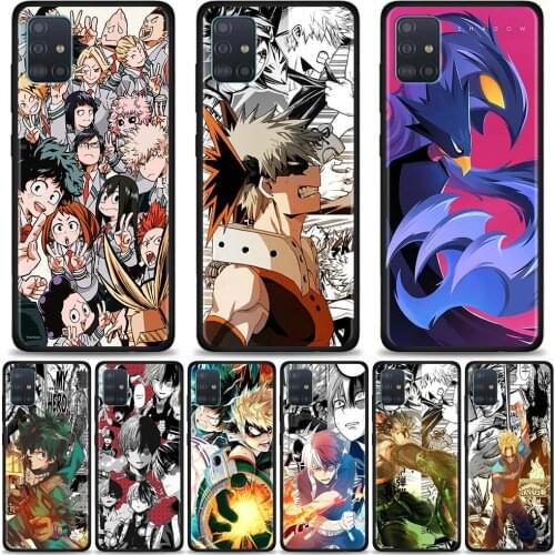Phone Case For Samsung Galaxy A51 A71 5G A21s A11 A31 A41 A91 A72 A12 A02s Soft Silicon Back coque Fundas My Hero Academia Deku