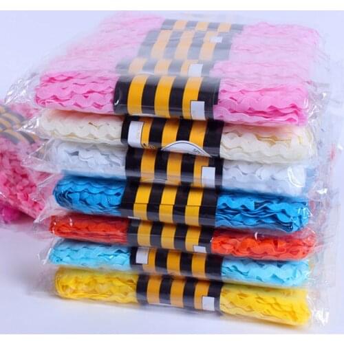 Patchwork Craft Decor DIY Clothing Accessories Handmade Material Apparel Sewing Fabric 15 Yard Ric Rac Zig Zag Wedding Party