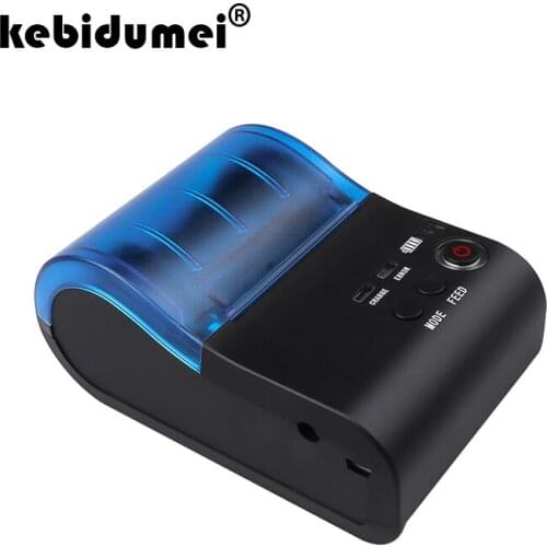 Kebidumei Mini Bluetooth Printer Thermal Printer Pocket portable ticket receipt USB Wireless For Windows Android IOS mini 58mm