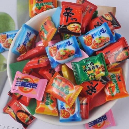 10pcs/lot Miniature Dollhouse 1:12 Scale Mini Instant noodles Pretend Food for Blyth Azone Dollhouse Toys