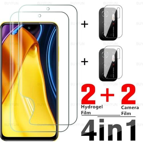Soft Protective Film For Poco M3 Pro 6.5" HD Screen Hydrogel Protector For xiaomi poxo m3 pro 5g pocco x3 pro nfc f3 Lens Film