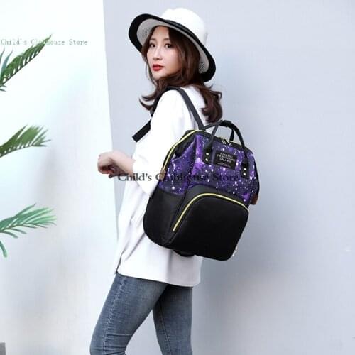 2021 New Starry Sky Dry and Wet Isolation Diapers Multifunctional Mother and Baby Bag Mommy Outing Bag