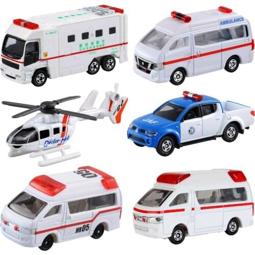 Geniune Tomica Doctor Helicopter/Ambulance/Road Service Metal Diecast Vehicles Toy Cars By Takara Tomy