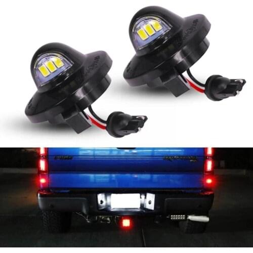 A pair of car license plate lights High-power xenon F250 white F350 lights license LED light F150 For pickup LED plate Y4D2