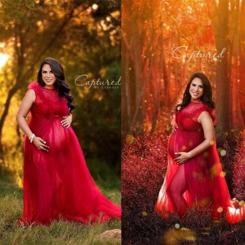 Maternity Pajamas Women Robe Sleeveless Sexy Nightgown Jewel Ruffles Sleepwear Bathrobe Pajamas Prom Bridesmaid Shawel