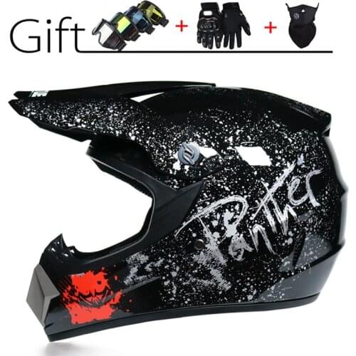 Cool Motorcycle Adult Motocross Off Road Helmet ATV Dirt Bike Downhill MTB DH Racing Helmet Capacetes 3 Free Gifts