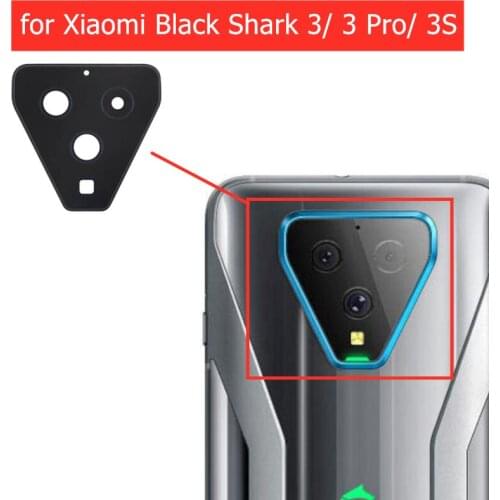 For Xiaomi Black Shark 3/ 3 Pro/ 3S Camera Glass Lens Back Rear Camera Lens with 3M Glue Replacement Repair Spare Part