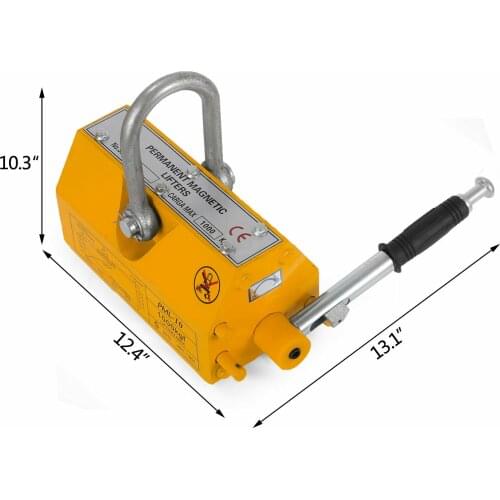 Super suction 1000 KG Heavy Duty Crane Steel Magnetic Lifter Hoist Lifting Magnet 2200lb