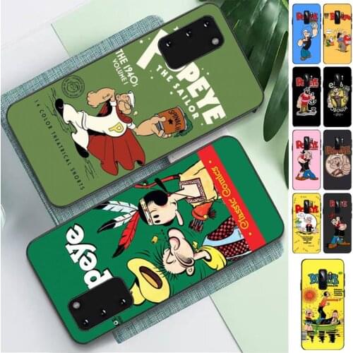 TOPLBPCS funny Scrub popeye spinach Phone Case for Samsung S 4 6 7 5 8 9 10 20 plus lite edge S10 5G