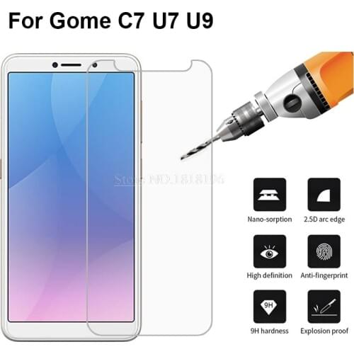 Tempered Glass for Gome U7 C7 Protective Film Explosion-proof Smartphone Glass cover for Gome U7 u 7 U9 Glass Screen Protector