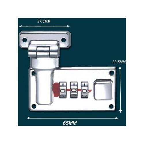 Luggage combination lock A4 leather case combination lock zinc alloy wooden box combination lock