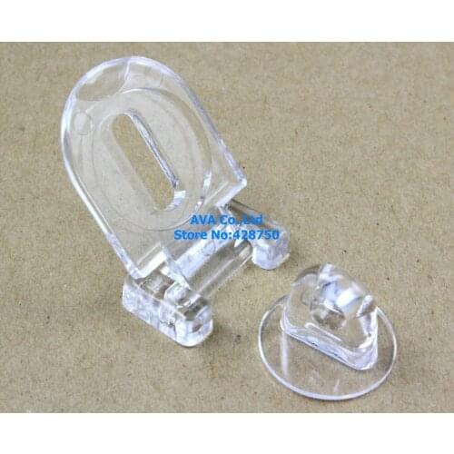 10 Clear Acrylic Plastic Hasp Latch Plexiglass Hasp 45x25mm