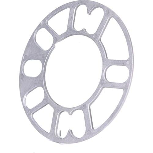 4PCS Universal 3mm Alloy Aluminum Car Wheel Spacers Shims Plate For 4&5 Studs Wheel
