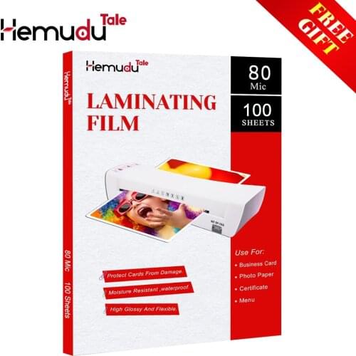 A3 80mic Thermal Laminating Film PET+EVA for Business Card Strong Adhesive Plastifieuse 100sheets