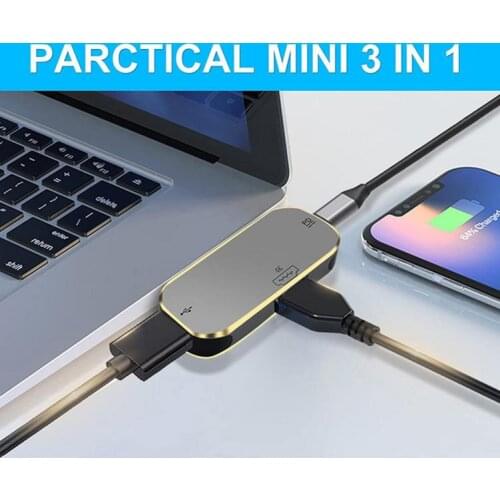 HDMI-compatible To USB C Type C Converter Adapter 5Gbps Fast Data Transfer For Laptop Computer