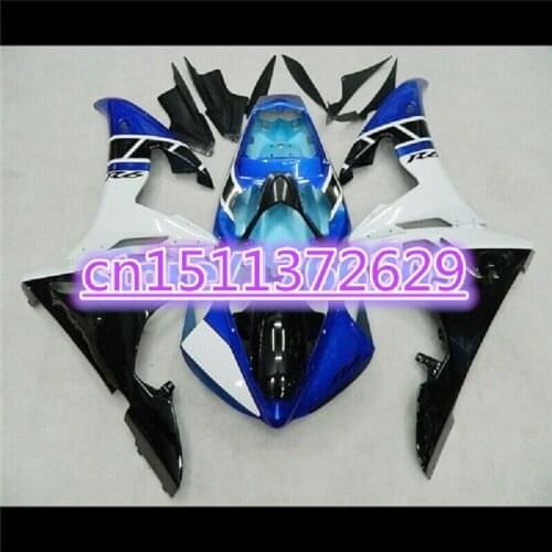 ABS plastic parts for YAMAHA YZFR6 fairing kits 2003 2004 2005 Blue black YZF R6 03 04 05 fairings set bodywork kit