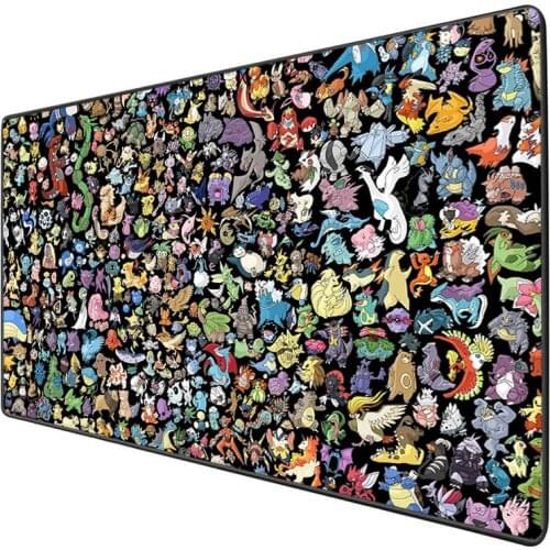 XGZ Cartoon Anime large game mousepad computer large size xl 2xl rubber table mat notebook keyboard pad non-slip lock edge