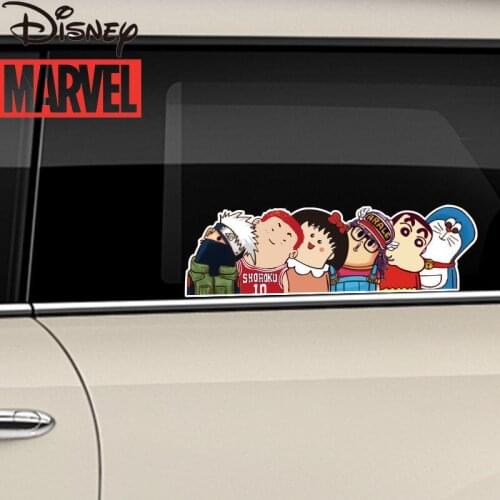 Disney Cartoon Marvel Iron Man Car Stickers Car Stickers Waterproof Cover Creative Personality Body Glass Decoration Products