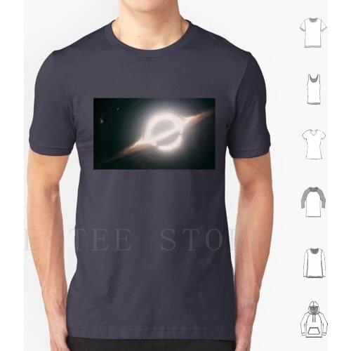 Black Hole Space T Shirt DIY Big Size 100% Cotton Space Black Hole Universe Science