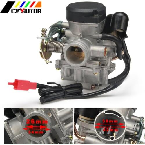 Motorcycle Carburetor CVK26 26mm Carb For Dirt Pit Bike ATV Scooter Kehin GY6 150CC-250CC 150 250 Motocross Accessories