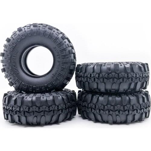 4pcs AX-4020F 1.9 inch 110mm Rock Crawler Tire Wheel with Solid Beadlock Wheel Rim for 1/10 AXIAL RC4WD TF2 RC Car
