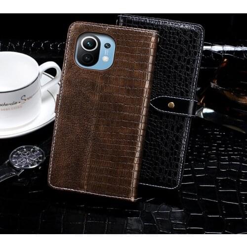 Leather Case For Xiaomi Mi 11 Xiaomi11 6.81" Coque TPU Silicone Case Flip Cover Skin Wallet For Xiaomi Mi 11 Fundas Etui Bags
