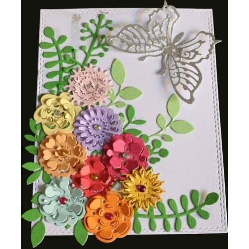 L-Sunday Crafts Die Cuts New 3D Flowers Sets Metal Cutting Dies Stencils Scrapbooking Album Card Making