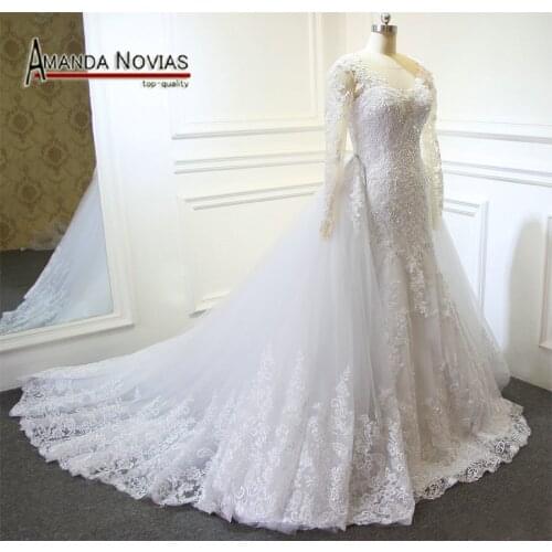 New Arrival Wedding Dress With Detachable Train vestidos de novia
