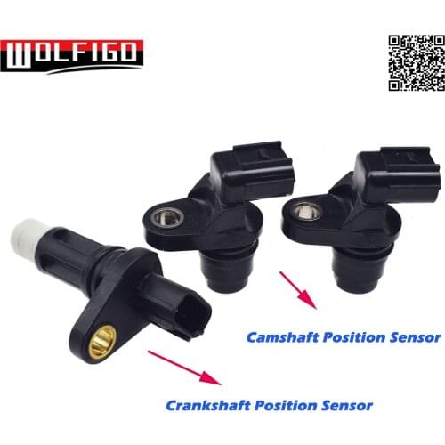 New Camshaft and Crankshaft Position Sensors For Acura Honda 2008-2015 L4 2.4L 37510-R40-A01, 37500-R40-A01,13742939,5S11462