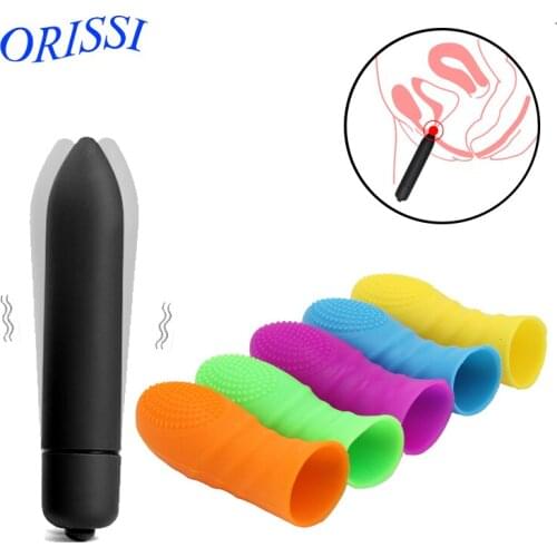 ORISSI 10 Speed Finger Vibrator Long Bullet Vibrator Female Masturbator G Spot Massager Sex Toys for Women Vagina Stimulation