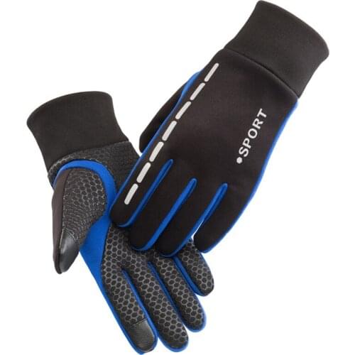 New Mens and Womens General Autumn Winter Touch Screen Riding Mountaineering Outdoor Waterproof All Finger Warm Gloves