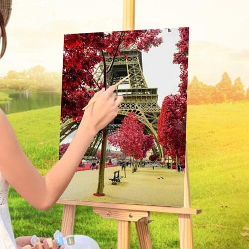 Landscape Sunset Paint By Numbers Complete Kit Oil Paints 40*50 Canvas Pictures Home Decoration For Kids For Handicraft