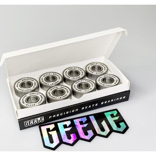 Geele skateboard bearing 608 long board speed drop high speed precision roller skate drift board bearing silent bearing