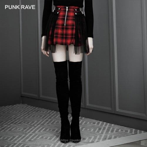 Женские юбки PUNK RAVE China At AliExpress