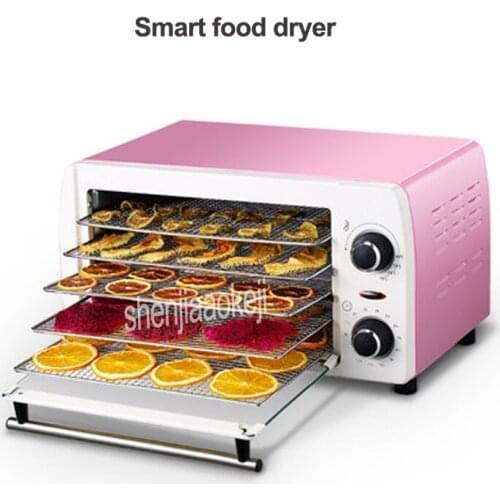 New 5-layers Stainless Steel food Dehydrator Snacks Food Dryer Fruit Vegetable Herb Meat Pet food Drying Machine 220v 300w