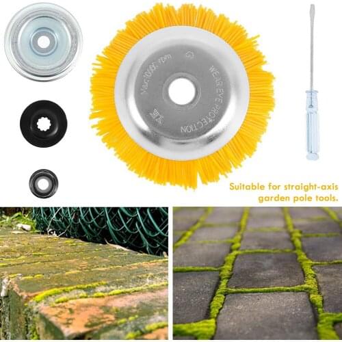 200mm Nylon Cutter Grass Trimmer Head Rounded Edge Weed Trimmer Head Grass Brush Removal Grass Tray Plate For Lawn Mower