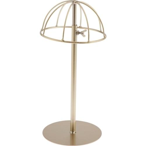 Vintage Design Gold Metal Hat Rack/Cap/Wig Holder Free Standing Display Stand