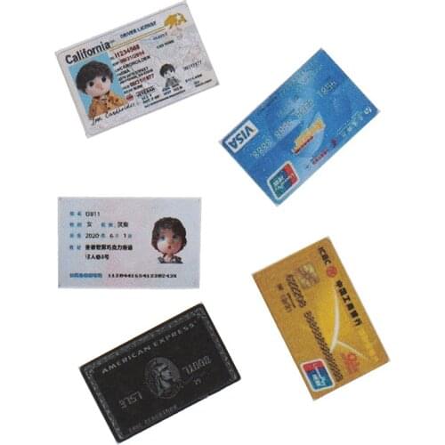 1:12 Dollhouse Miniature Mini Certificates ID Card Bank Card Accessories Toys Play Doll Accessories