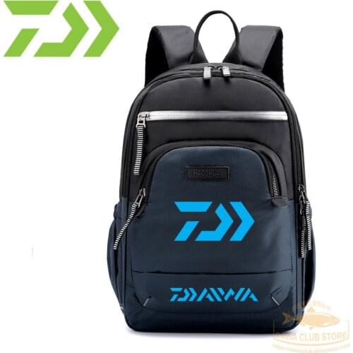 2021 DAWA Fishing backpack Outdoor Camping Night Reflected Light Storage bag Mountaineering Waterproof Multi-layer backpack