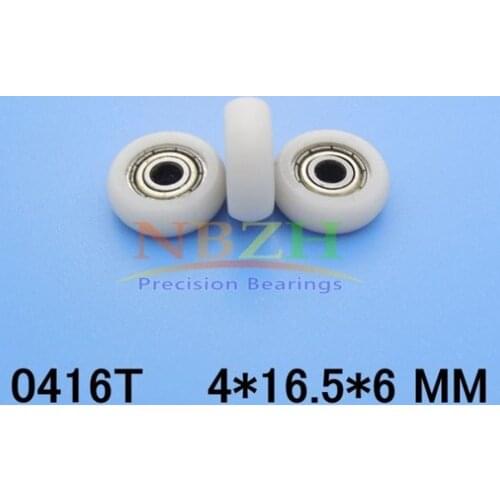 4*16.5*6mm, sliding gate/window nylon roller/pulley/wheels 626ZZ bearing bore 4mm,diameter 16.5mm,thickness 6mm. 10pcs/lot