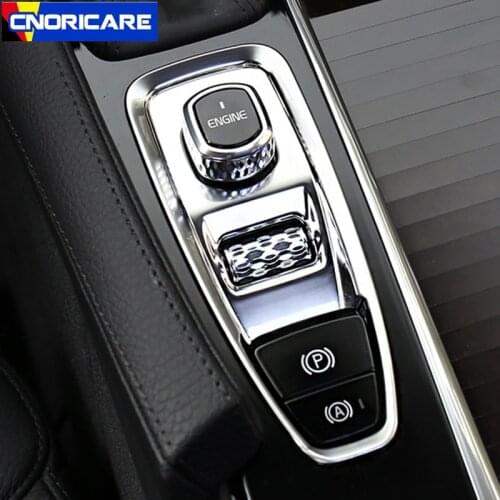 Car Center Console Gear Shift Handbrake Frame Decoration Sticker Trim For Volvo XC60 S90 2018 Interior Modified Accessories