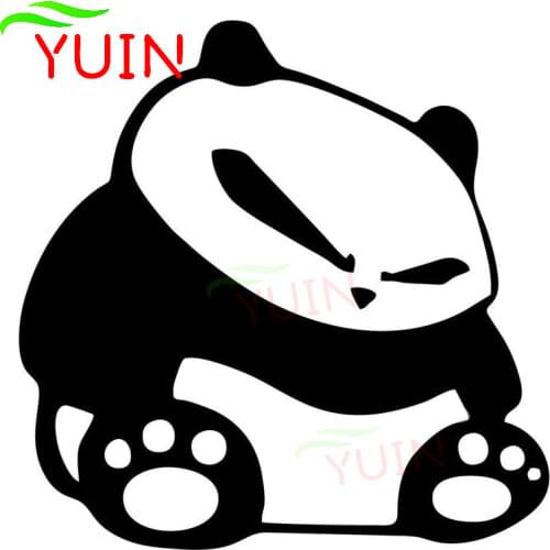 Car Sticker Cartoon Panda Cool Face Decal Fashion Cute Accessories PVC Window Decoration High Quality Sunscreen Exquisite Decals